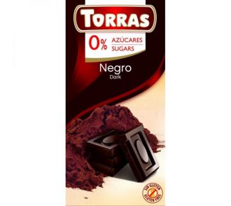 Torras Étcsokoládé hozzáadott cukor nélkül 75g (2)