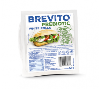 Brevito Prebiotic Gluténmentes fehér szendvics zsemle 120g