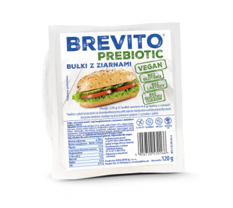 Brevito Prebiotic Gluténmentes sokmagvas szendvics zsemle 120g