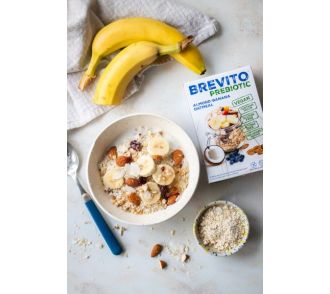 Brevito Prebiotic Gluténmentes banános-mandulás zabkása 150g