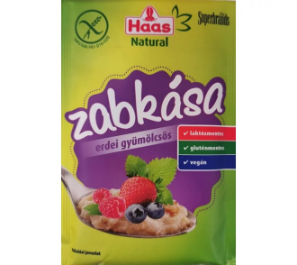 Haas Natural gluténmentes erdei gyümölcsös zabkása 50g