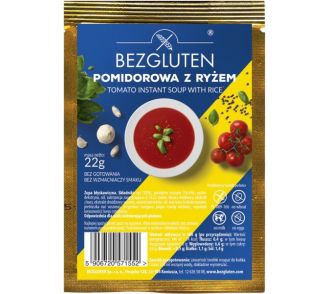 Bezgluten Gluténmentes instant paradicsomleves rizzsel 22g