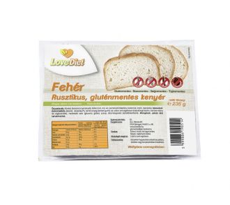 Love Diet RUSZTIKUS GLUTÉNMENTES FEHÉR KENYÉR 235g